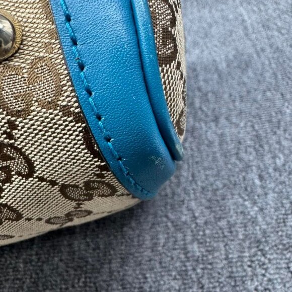 GUCCI Boston Brown Leather Satchel 588-081625 - Picture 10 of 15